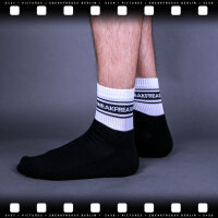 SNEAKFREAXX Niedrige Socken Black White Short Schwarz-Wei&szlig;