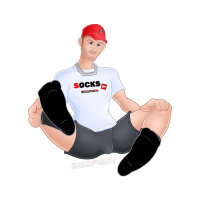 SNEAKFREAXX Niedrige Socken Black White Short Schwarz-Wei&szlig;