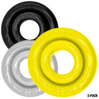 OXBALLS Satz von 3 farbigen Rimringz Cockrings