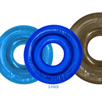OXBALLS Lot de 3 Cockrings Rimringz Gris-Bleus