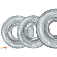 OXBALLS Lot de 3 Cockrings Rimringz Transparents