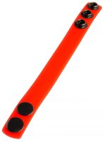 M & K Silicone Cock Strap &bull; Neon Red