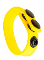 M & K Silicone Cock Strap &bull; Neon Yellow