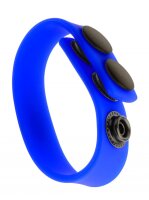 M & K Silicone Cock Strap &bull; Neon Blue