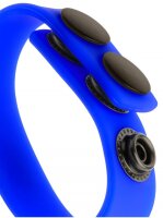 M & K Silicone Cock Strap &bull; Neon Blue