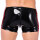 Xrub Latex Shorts mit Rei&szlig;verschluss vorne/hinten Schwarz-Rot in Gr&ouml;&szlig;e M