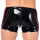 Xrub Latex Shorts Schwarz-Rot in Gr&ouml;&szlig;e XL