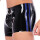 Xrub Latex Shorts Schwarz-Blau in Gr&ouml;&szlig;e L