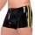 Xrub Latex Shorts Schwarz-Gelb in Gr&ouml;&szlig;e S