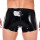 Xrub Latex Shorts mit Rei&szlig;verschluss vorne/hinten Schwarz-Wei&szlig; in Gr&ouml;&szlig;e S