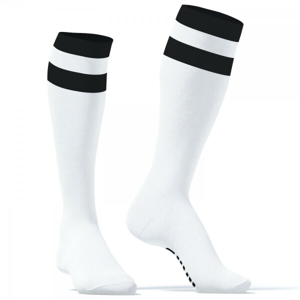 SneakXX Hard Hohe Socken Wei&szlig;-Schwarz ONE SIZE