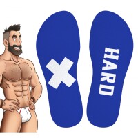 SneakXX Hohe Socken Hard Blau-Wei&szlig; ONE SIZE