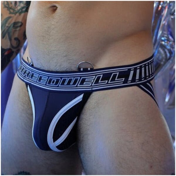 BREEDWELL Jockstrap Gymnetixxx Marineblau in Gr&ouml;&szlig;e XL