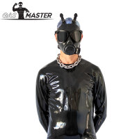 GASMASTER Armee-Gasmaske mit schwarzen Linsen