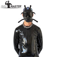 GASMASTER Armee-Gasmaske mit schwarzen Linsen