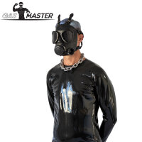 GASMASTER Armee-Gasmaske mit schwarzen Linsen