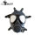 GASMASTER Armee-Gasmaske mit schwarzen Linsen