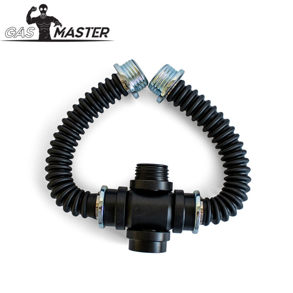 GASMASTER RD40 Gasmasken-Kreuzadapter mit Schl&auml;uchen