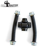 GASMASTER RD40 Gasmasken-Kreuzadapter mit Schl&auml;uchen