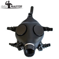 GASMASTER Alien-Gasmaske mit polarisierten Gl&auml;sern und Metall-Augenkappen