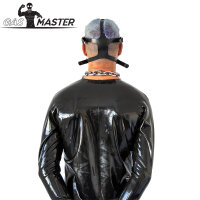 GASMASTER Alien-Gasmaske mit polarisierten Gl&auml;sern und Metall-Augenkappen