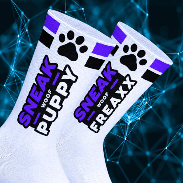 SNEAKFREAXX Woof Puppy Socken - Violett