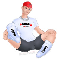 SNEAKFREAXX Woof Puppy Socken - Violett