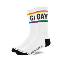 Gay Wei&szlig;-Regenbogen Socken ONE Size