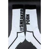 Sk8erboy Sneakerporn Socks White Black Gr&ouml;&szlig;e 39 - 42