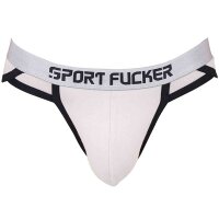 SPORT FUCKER Shortstop Brief - Grau / Schwarz in Größe L