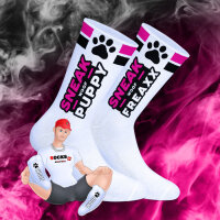 SNEAKFREAXX Woof Puppy Socken - Rosa