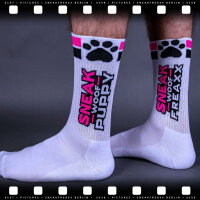 SNEAKFREAXX Woof Puppy Socken - Rosa