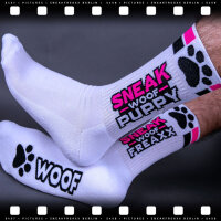 SNEAKFREAXX Woof Puppy Socken - Rosa