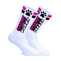 SNEAKFREAXX Woof Puppy Socken - Rosa