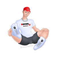 SNEAKFREAXX Woof Puppy Socken - Rosa