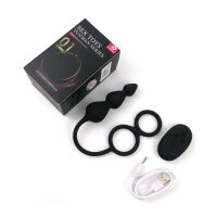 ANAL-TECH Ballstretcher-Plug Vibrierender Trikon &Oslash; bis 3 x 9,5 cm