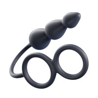 ANAL-TECH Ballstretcher-Plug Vibrierender Trikon &Oslash; bis 3 x 9,5 cm