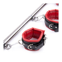 BDSMaster Simply Dom Halskrause und Handschellen Set Rot...