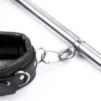 BDSMaster Simply Dom Halskrause & Handschellen Set Schwarz