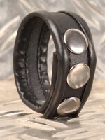 THR RED Leder Cockring - Schwarz/Schwarz