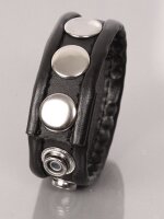 THR RED Leder Cockring - Schwarz/Schwarz