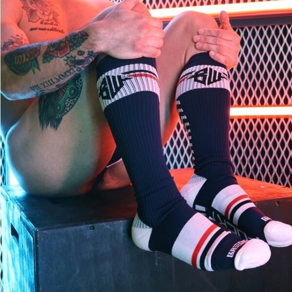 BREEDWELL Hohe Socken Locker Room Marineblau/Black ONE SIZE
