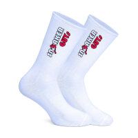 SNEAKFREAXX SNEAKFREAXX Sneaker Guys Socken Wei&szlig;-Rot