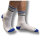 Mister B Fuck Me Socken Wei&szlig;-Blau  in Gr&ouml;&szlig;e 38 - 41