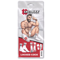 SneakXX Locked Cock Wei&szlig;e Socken ONE SIZE