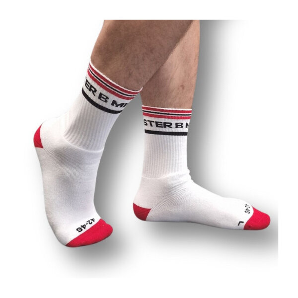 Mister B FIST PIG Socken Wei&szlig; in Gr&ouml;&szlig;e 38 - 41