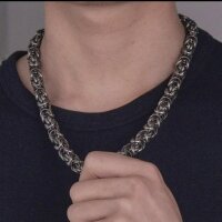 Halskette aus Metall VINTAGE 60 cm