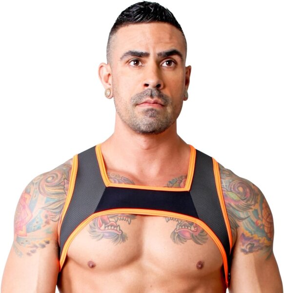 CELLBLOCK 13 Stryker Harness - Black/Orange in Gr&ouml;&szlig;e L