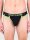 SPORT FUCKER Shortstop Brief - Schwarz / Neongrün in Größe L