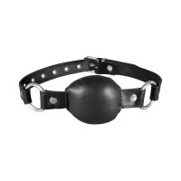 KIOTOS Lederknebel SIlence Knebel Schwarz